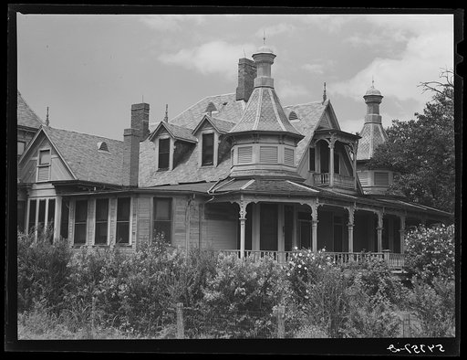 Untitled photo, possibly related to: Melrose, Natchitoches Parish, Louisiana. Main house on old cotton plantation "Chopin"