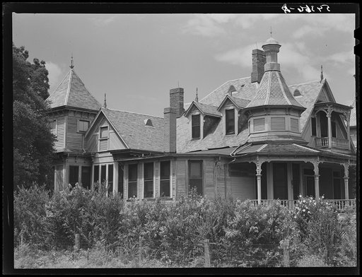 Untitled photo, possibly related to: Melrose, Natchitoches Parish, Louisiana. Main house on old cotton plantation "Chopin"