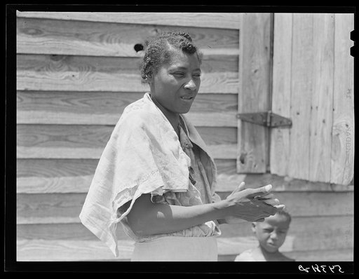 Untitled photo, possibly related to: Bayou Bourbeaux plantation operated by Bayou Bourbeaux farmstead association, a cooperative established through the cooperation of the FSA (Farm Security Administration)