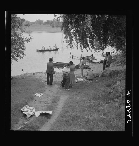 Untitled photo, possibly related to: Boating and fishing along Cane River on Fourth of July near Natchitoches, Louisiana
