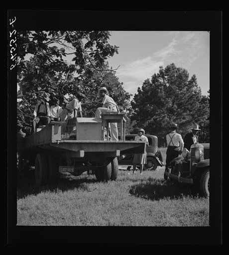 Untitled photo, possibly related to: Melrose, Natchitoches Parish, Louisiana. Selling ice cream cones and cold drinks outside Negro church on Sunday morning