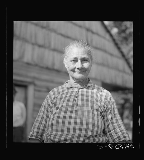 Melrose, Natchitoches Parish, Louisiana. One of French mulatto colony near John Henry cotton plantation (see general caption).  Zeline Rocque