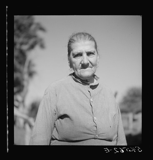 Untitled photo, possibly related to: Melrose, Natchitoches Parish, Louisiana. One of the old French mulatto colony in this cotton plantation region. One of the Rocque family (see general caption)