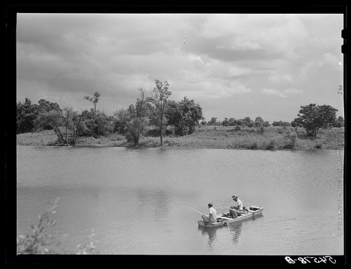 Melrose, Natchitoches Parish, Louisiana. Cane River, excellent fishing grounds in this area