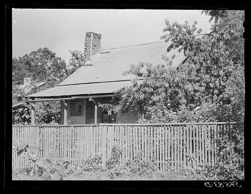 Melrose, Natchitoches Parish, Louisiana. Mulattoes' home in cotton plantation area