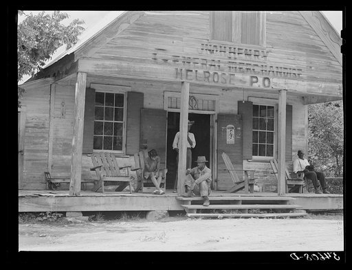 Melrose, Natchitoches Parish, Louisiana. Old store on John Henry cotton plantation, originally called Yucca Plantation (from Spanish). See general caption