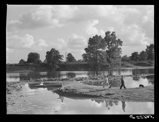 Melrose, Natchitoches Parish, Louisiana. Fishing in the Cane River is a great afternoon, evening, weekend, and holiday sport in this region