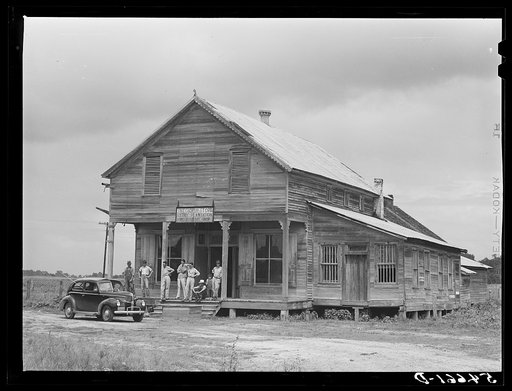 Melrose, Natchitoches Parish, Louisiana. Old cotton plantation store. "Chopin" store, Derry Plantation