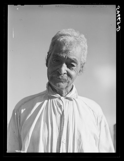 Melrose, Natchitoches Parish, Louisiana. One of the old French mulatto colony in this cotton plantation region. Uncle Joe Rocque, about eighty-six years old (see general caption)