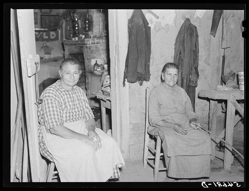 Melrose, Natchitoches Parish, Louisiana. Two of the French mulatto colony near John Henry cotton plantation. Members of Rocque family (see general caption)