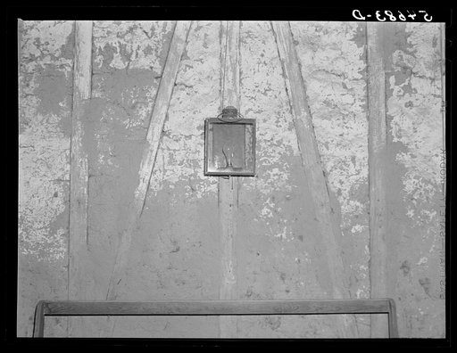 Untitled photo, possibly related to: Melrose, Natchitoches Parish, Louisiana. Old home with mud walls built by mulattoes, now part of the John Henry cotton plantation