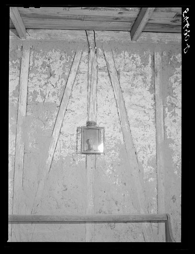 Untitled photo, possibly related to: Melrose, Natchitoches Parish, Louisiana. Old home with mud walls built by mulattoes, now part of the John Henry cotton plantation