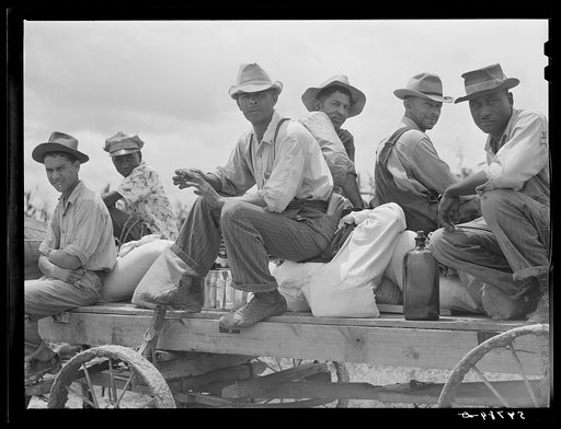 Mulattoes returning from town with groceries and supplies near Melrose. Natchitoches Parish, Louisiana