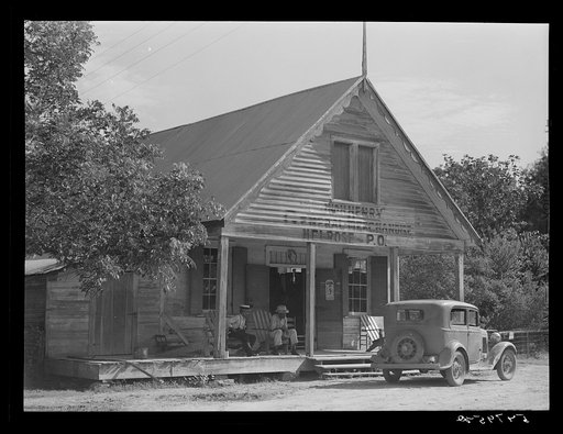 Melrose, Natchitoches Parish, Louisiana. Old store on John Henry cotton planatation. Originally called Yucca Plantation (from Spanish)