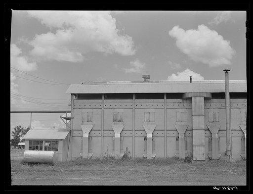 New dryer on cotton gin. Hopson Plantation, Clarksdale, Mississippi Delta, Mississippi