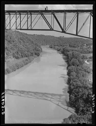 High Bridge (railroad) over the Kentucky River at Tyrone, Kentucky