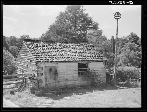 Former slave quarters now used as milk house on farm near Bardstown, Kentucky