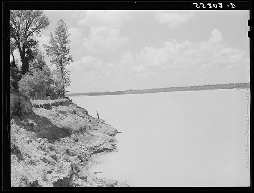 Mississippi River near Perthshire. Mississippi Delta, Mississippi