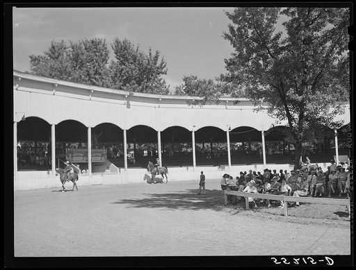 Untitled photo, possibly related to: Horse show at Shelby County fair. Shelbyville, Kentucky