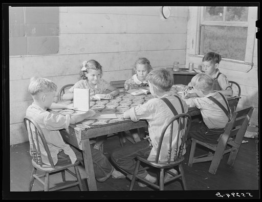 One-room school in Breathitt County, Kentucky