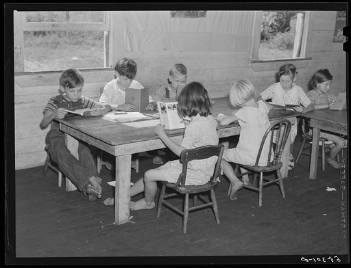 Untitled photo, possibly related to: One-room school in Breathitt County, Kentucky