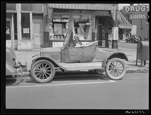 Car belonging to "Hep Cats" on main street in Louisville, Kentucky