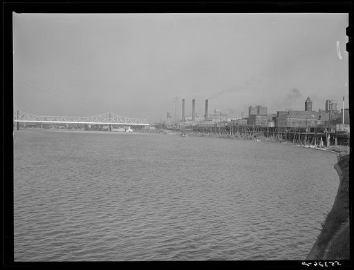 Untitled photo, possibly related to: Louisville waterfront along the Ohio River. Kentucky