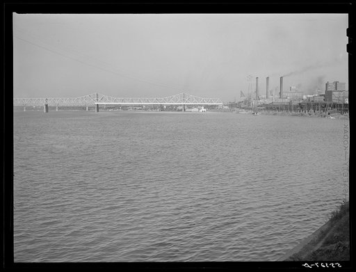 Untitled photo, possibly related to: Louisville waterfront along the Ohio River. Kentucky