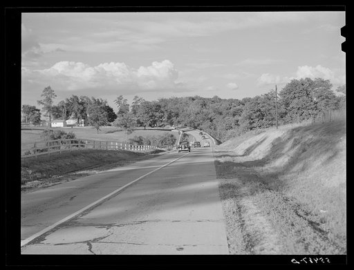 Highway between Louisville and Lexington, Kentucky