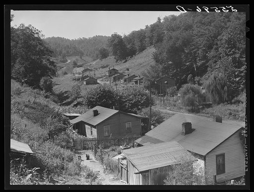 Abandoned mining town in mountain section near Chavies, Kentucky