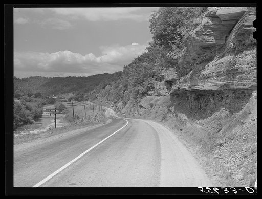 Mountain road in Kentucky, near Jackson