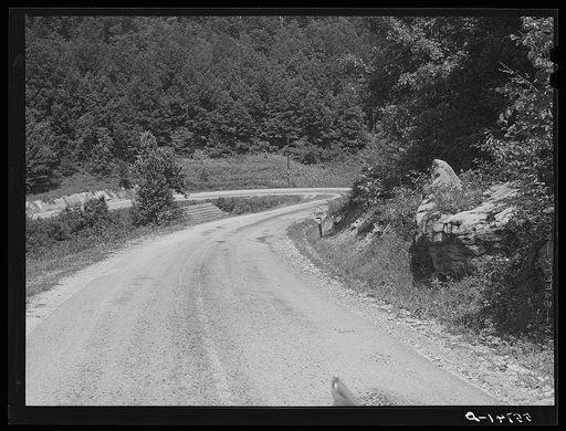 Highway between Jackson and Campton, Kentucky