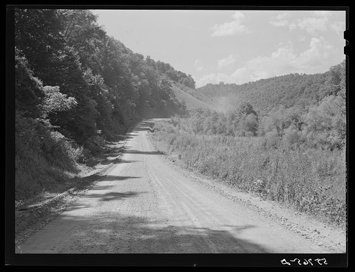 Gravel road near Hyden, Kentucky