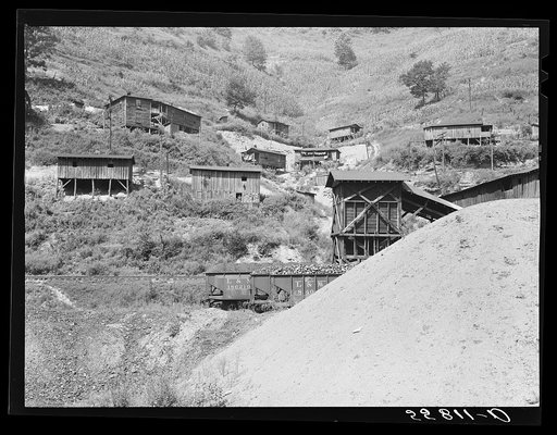 Mining company town and homes near Hazard, Kentucky