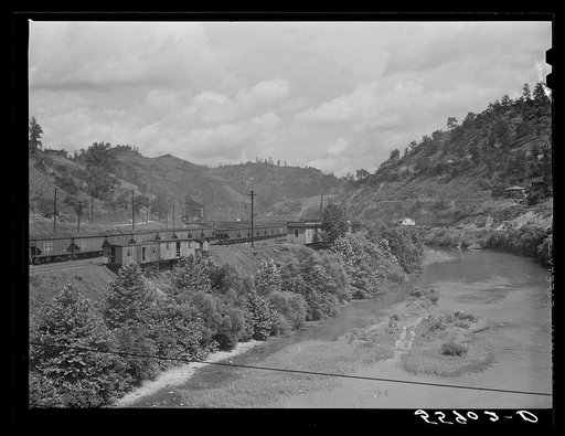 Coal cars near Chavies, Kentucky