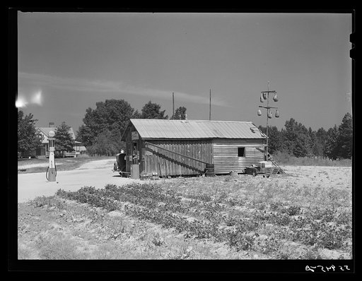 Untitled photo, possibly related to: Store and gas station. Chatham County, North Carolina