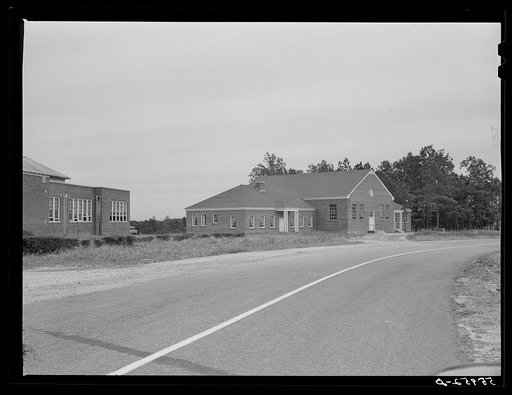 Anderson High School and physical education and vocational building. Caswell County, North Carolina