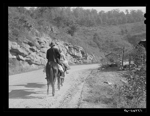 Untitled photo, possibly related to: Mountain people bring garden produce to town to peddle and trade for other necessities. Jackson, Breathitt County, Kentucky