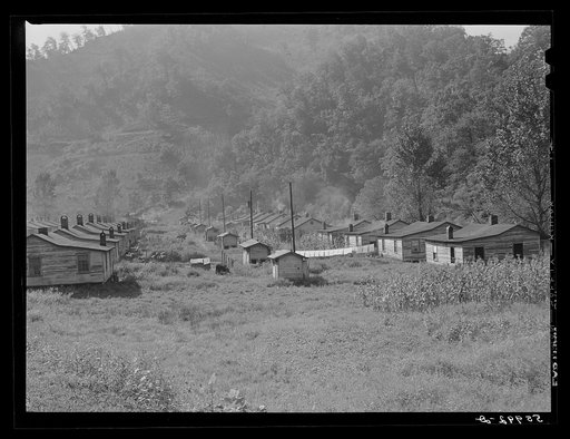 Mining town Virgie in eastern Kentucky Mountains