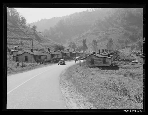 Untitled photo, possibly related to: Mining town in Virgie in eastern Kentucky mountains
