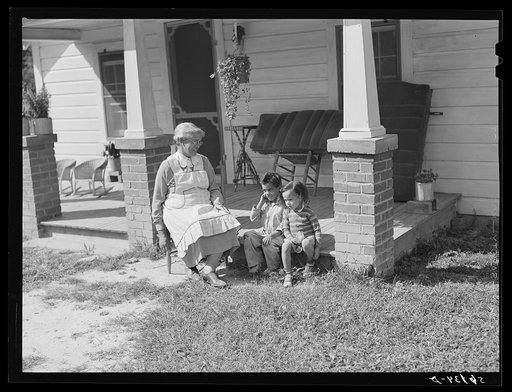 Colored home owner's family in Caswell County, North Carolina