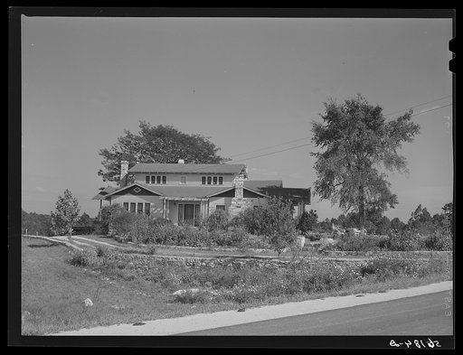 Untitled photo, possibly related to: Home of white owner. Caswell County, North Carolina