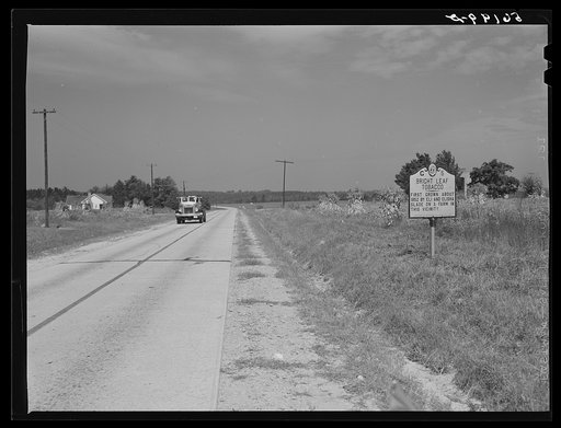 Untitled photo, possibly related to: Sign along highway in Caswell County, North Carolina