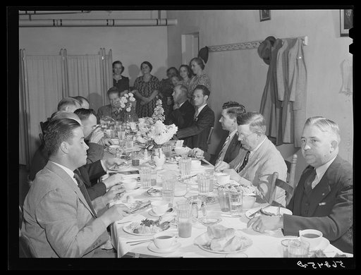 Rotary Club dinner and meeting in Yanceyville, North Carolina