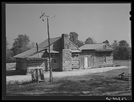 Tenant's home and lean-to kitchen. Caswell County, North Carolina