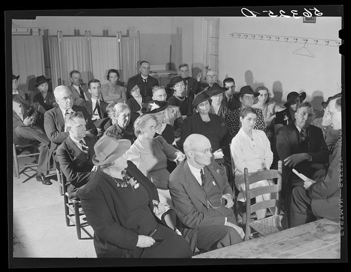 Health meeting with representatives from all local community groups and organizations. Doctors, nurses and government divisions. Yanceyville, Caswell County, North Carolina