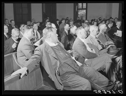 County land use planning committee meeting in courthouse. Yanceyville, Caswell County, North Carolina