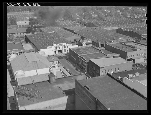 Tobacco warehouse section of Durham, North Carolina