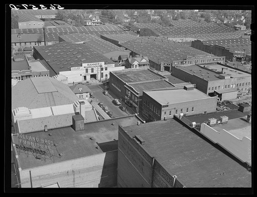 Tobacco warehouse section of Durham, North Carolina