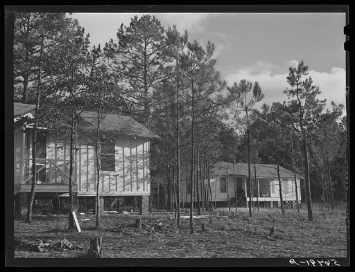 Army men's new homes in Pine Woods on outskirts of Columbus, Georgia, near Fort Benning